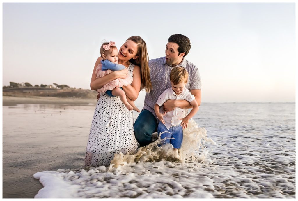 Carlsbad family photography session at the beach